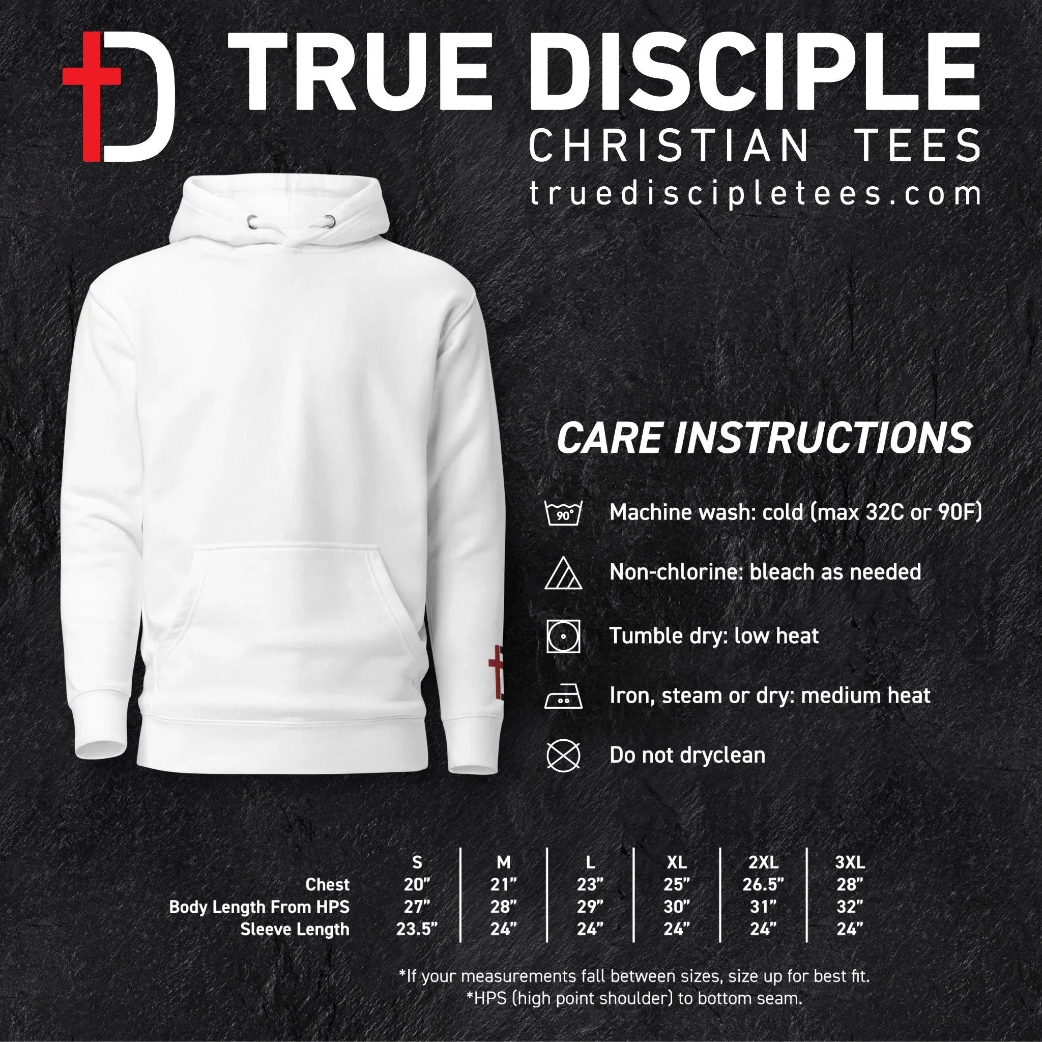 Hoodie-Care-Instructions-True Disciple Tees