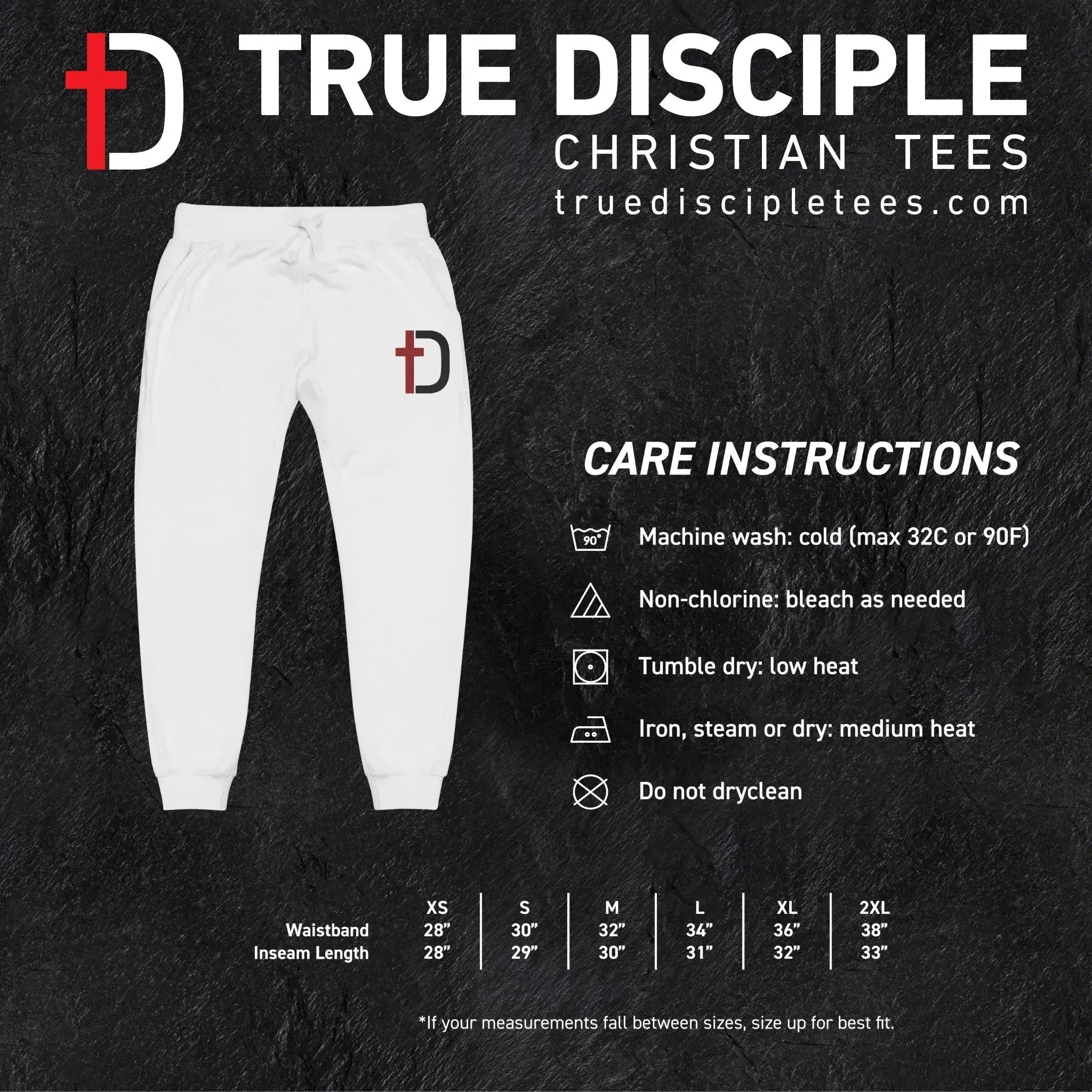 Sweatpants-Care-Instructions-True Disciple Tees